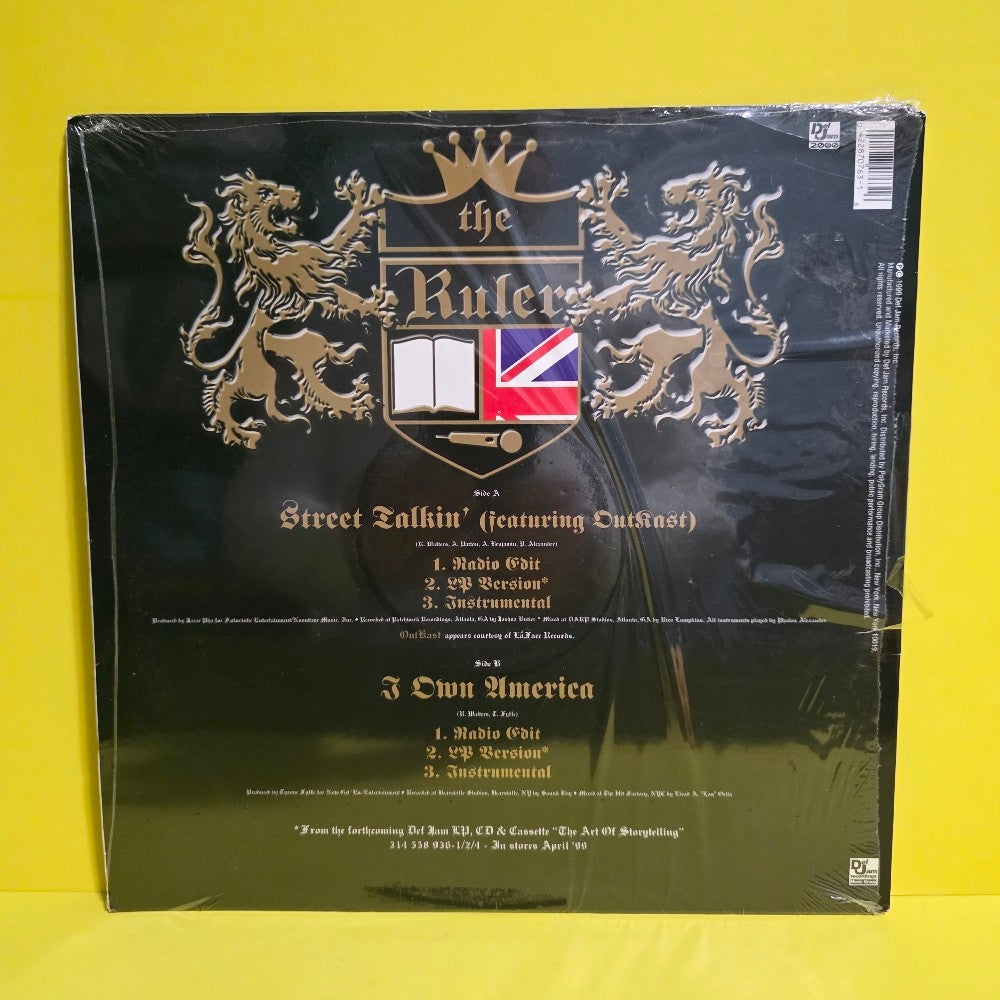 Slick Rick  - Street Talking ( Feat. Outkast ) Autographed  - 1999 - 422 870 763-1 - New - Sealed - Vinyl