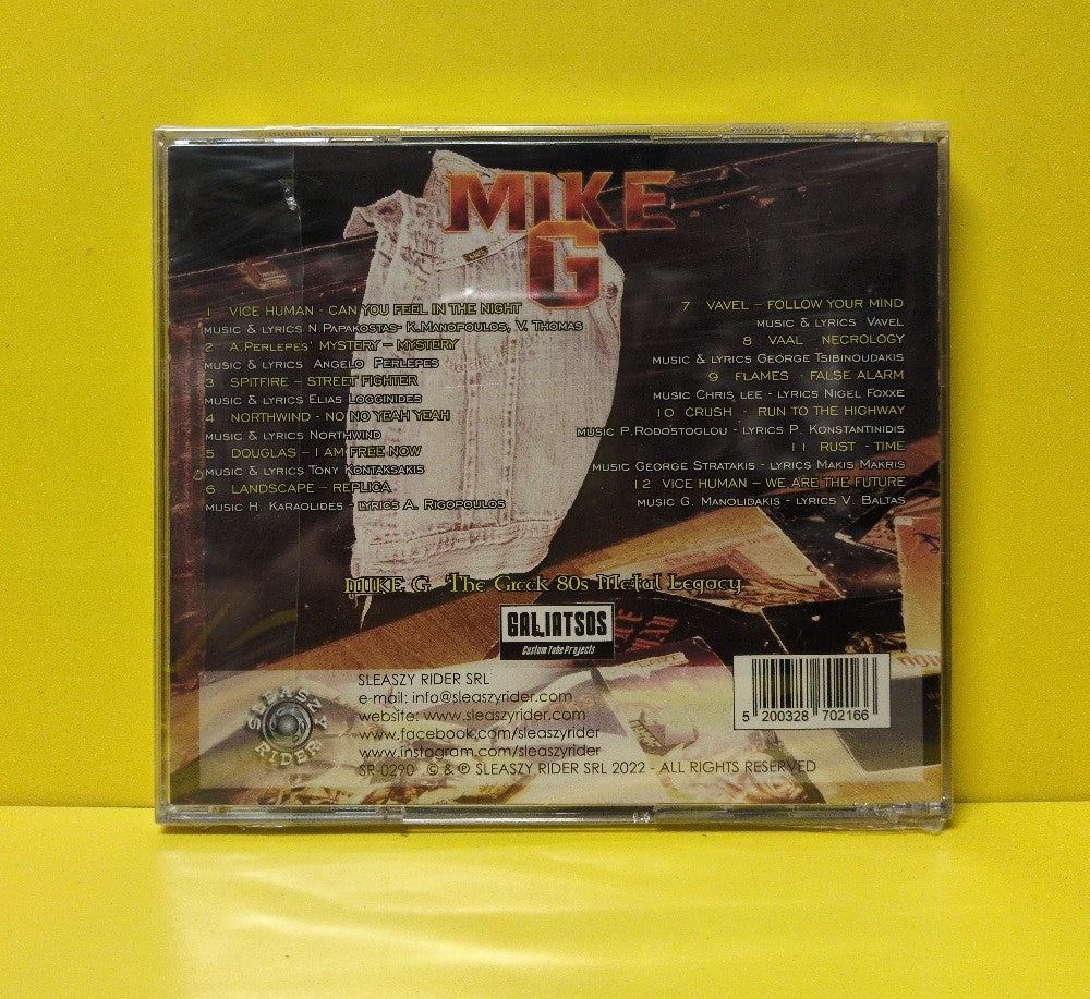 Mike G. - The Greek 80's Metal Legacy - 2022 - SR-0290 - New - Sealed - CDs - European Import