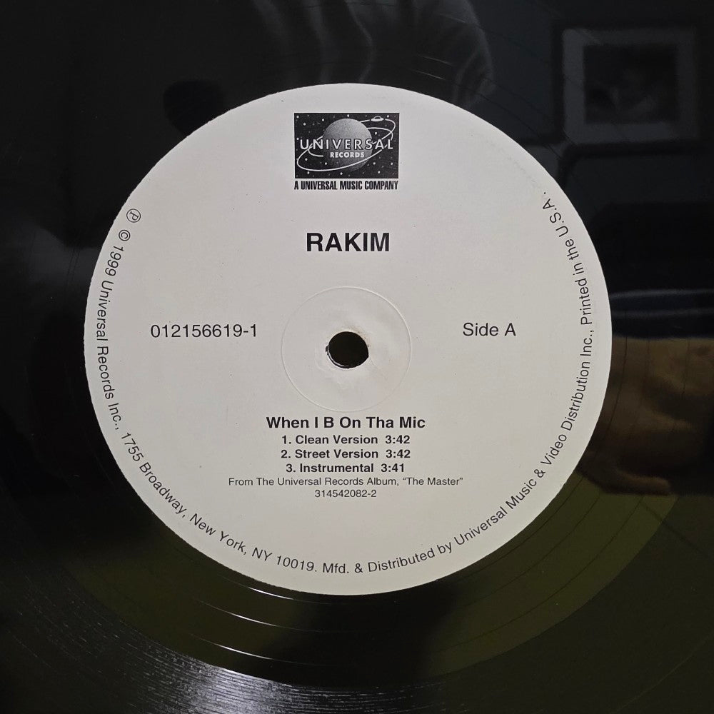 Rakim - When I B On Tha Mic / Flow Forever / Autographed  - 1999 - 012 156 619-0 - Used - EX - Vinyl