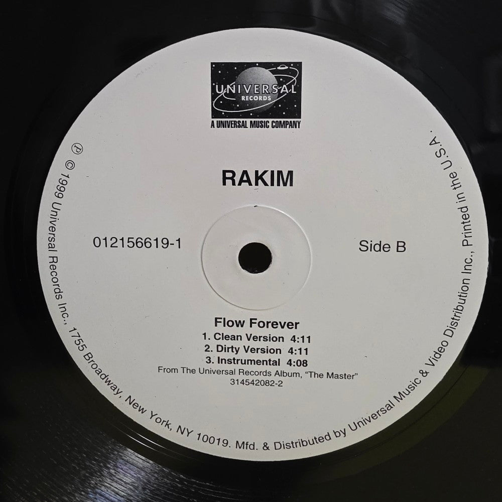 Rakim - When I B On Tha Mic / Flow Forever / Autographed  - 1999 - 012 156 619-0 - Used - EX - Vinyl
