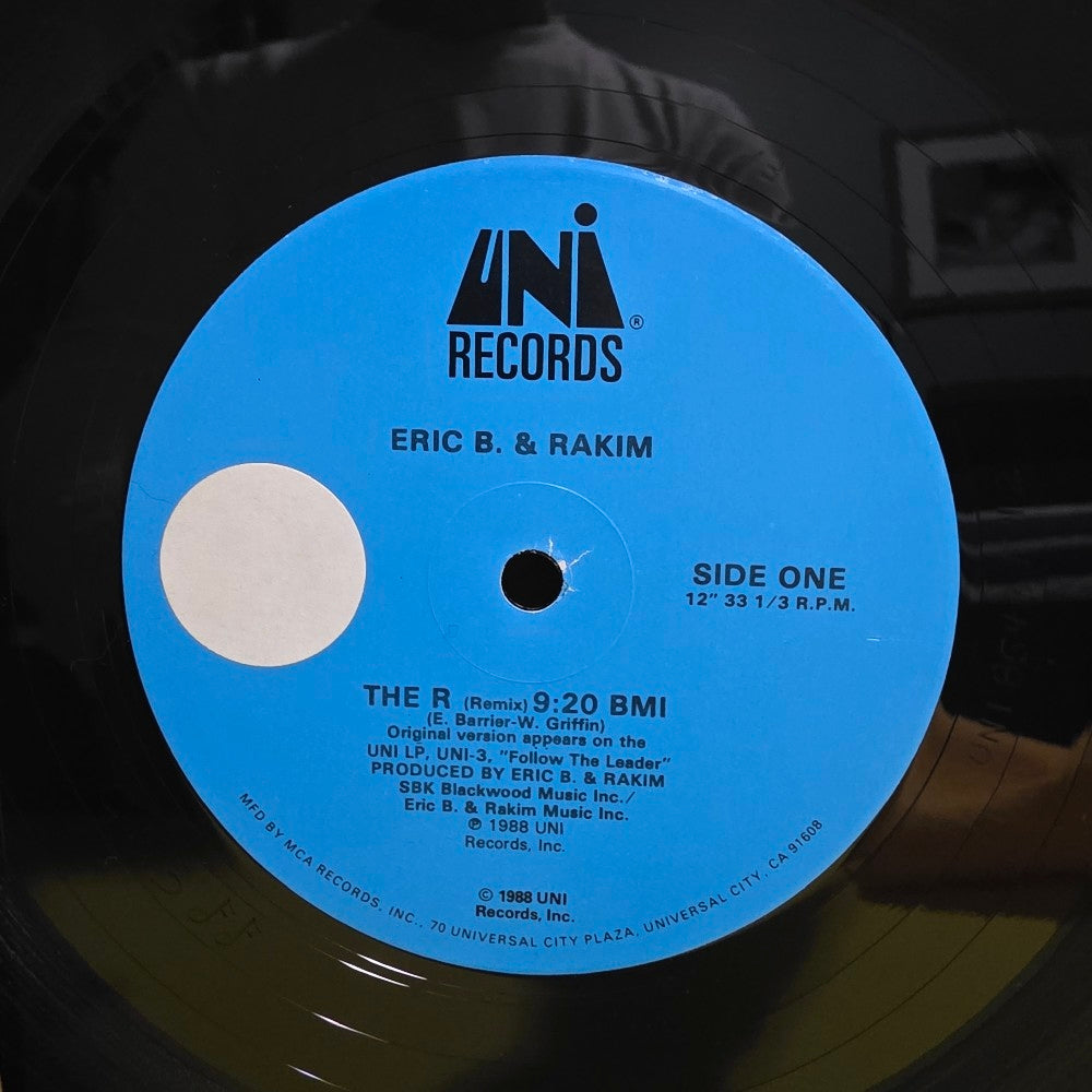 Eric B. & Rakim - The R / Promo / Autographed  - 1988 - UNI 8012 - Used - EX - Vinyl