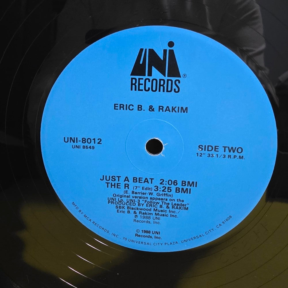 Eric B. & Rakim - The R / Promo / Autographed  - 1988 - UNI 8012 - Used - EX - Vinyl