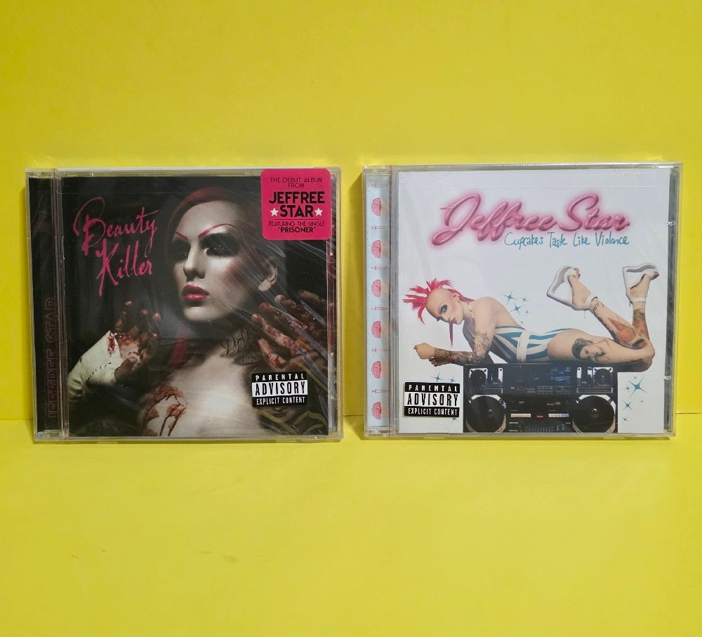 Jeffree Star - Lot Of 2 CDs Beauty Killer / Cupcakes Taste Like Violance - 2009 - PPS2-5004 - New - Sealed - CDs