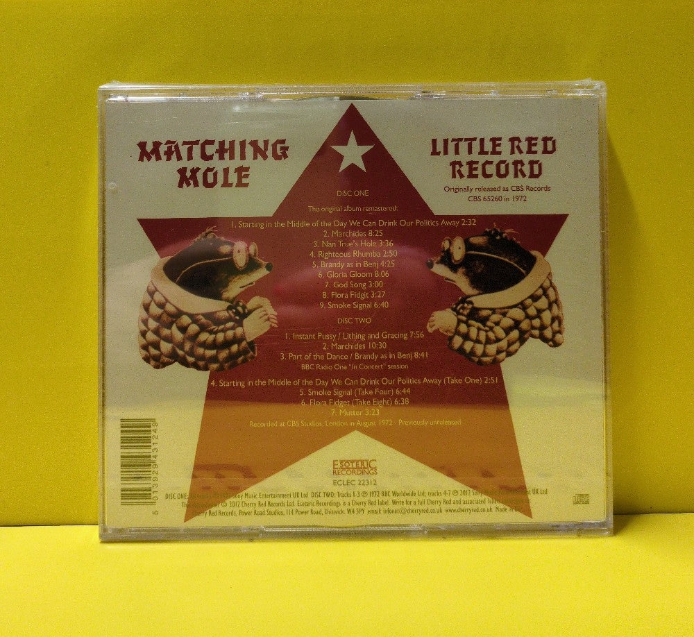Matching Mole - Matching Mole's Little Red Record - 2012 - ECLEC 22312 - New - Sealed - CDs - 2xCD - Remastered - Expanded Edition - UK Import