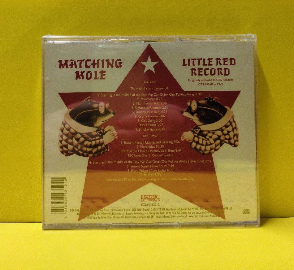 Matching Mole - Matching Mole's Little Red Record - 2012 - ECLEC 22312 - New - Sealed - CDs - 2xCD - Remastered - Expanded Edition - UK Import