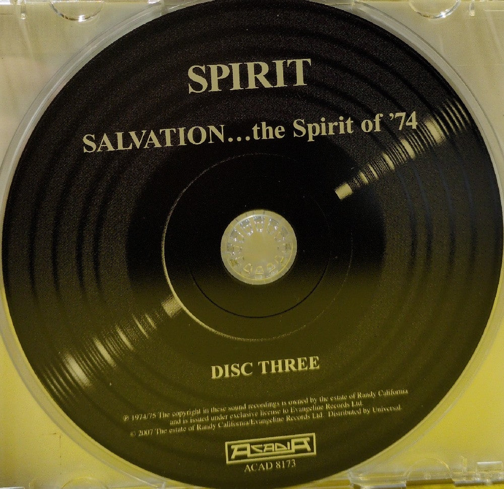 Spirit - Salvation... The Spirit Of '74 - 2007 - ACAD 8173 - Used - EX - CDs - 3xCD Set - UK Import