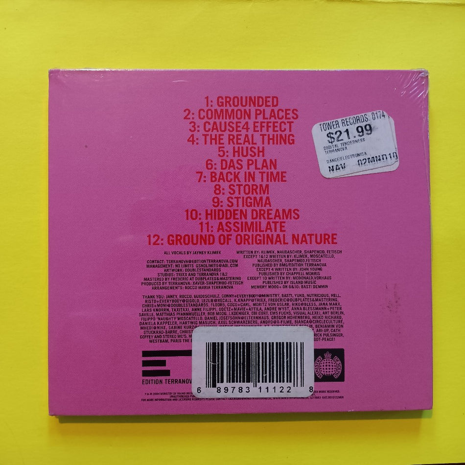 Terranova - Digital Tenderness - 2004 - New - Sealed - CDs