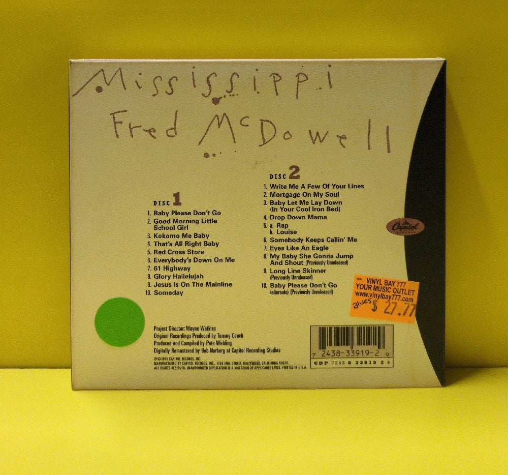 Mississippi Fred McDowell - I Do Not Play No Rock 'N' Roll - 1995 - CDP 7243 8 33919 2 9 - Used - EX - CDs - 2xCD