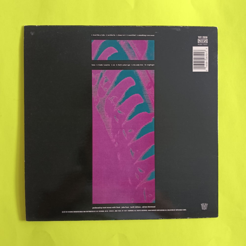 Nine Inch Nails - Pretty Hate Machine OG TVT - 1989 - TVT 2610 - Used - VG++ - Vinyl