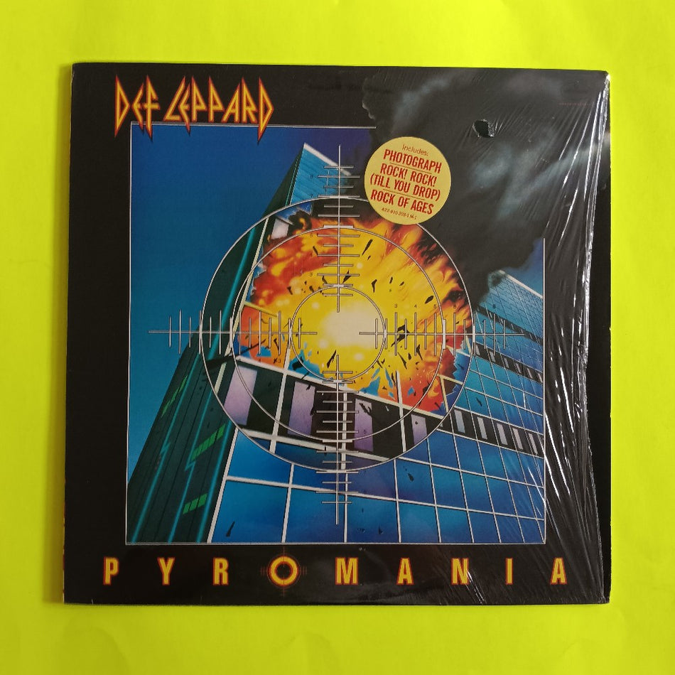 Def Leppard - Pyromania OG In Shrink W. Hype - 1983 - 810 308-1 M-1 - Used - EX - Vinyl