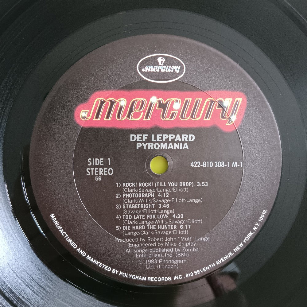 Def Leppard - Pyromania OG In Shrink W. Hype - 1983 - 810 308-1 M-1 - Used - EX - Vinyl