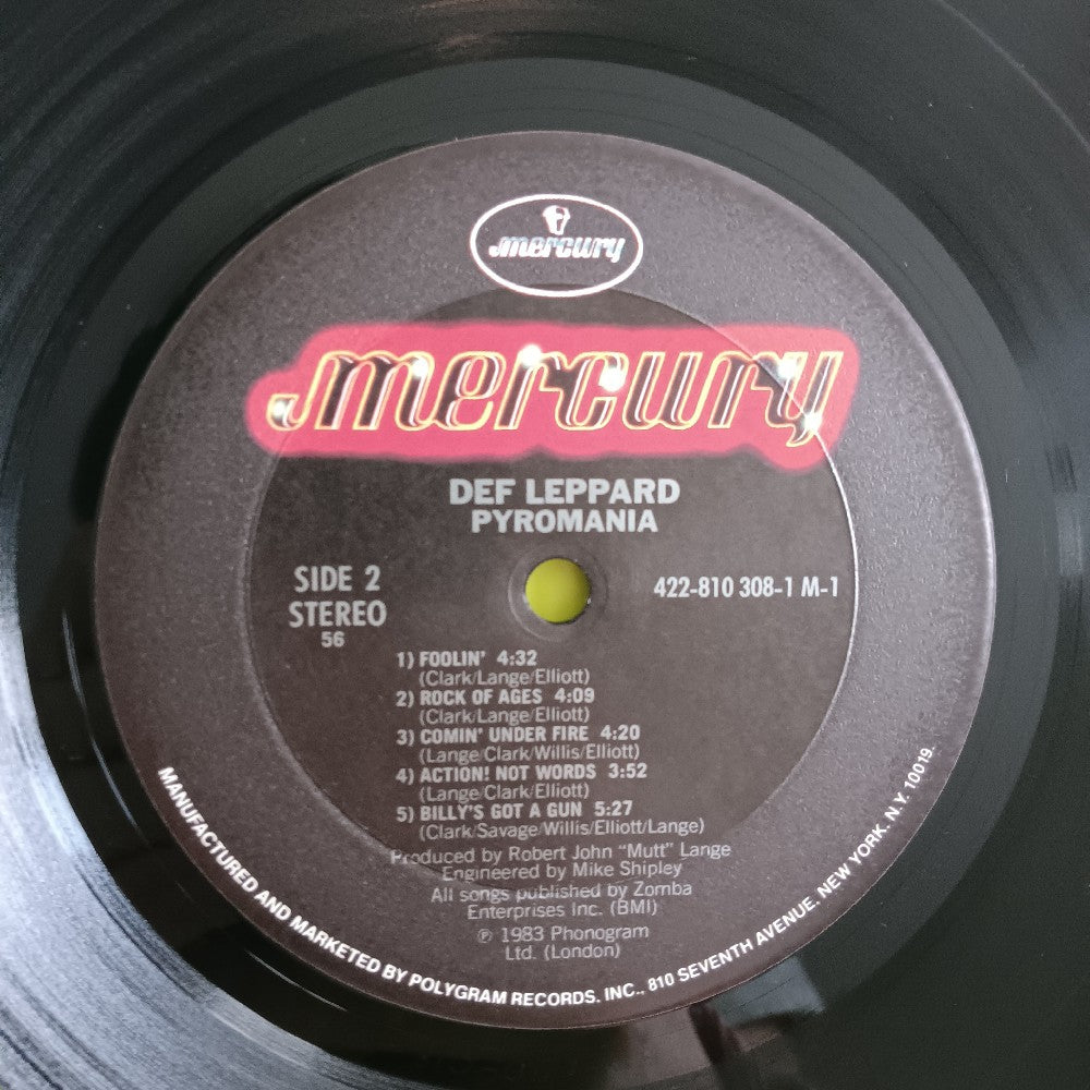 Def Leppard - Pyromania OG In Shrink W. Hype - 1983 - 810 308-1 M-1 - Used - EX - Vinyl