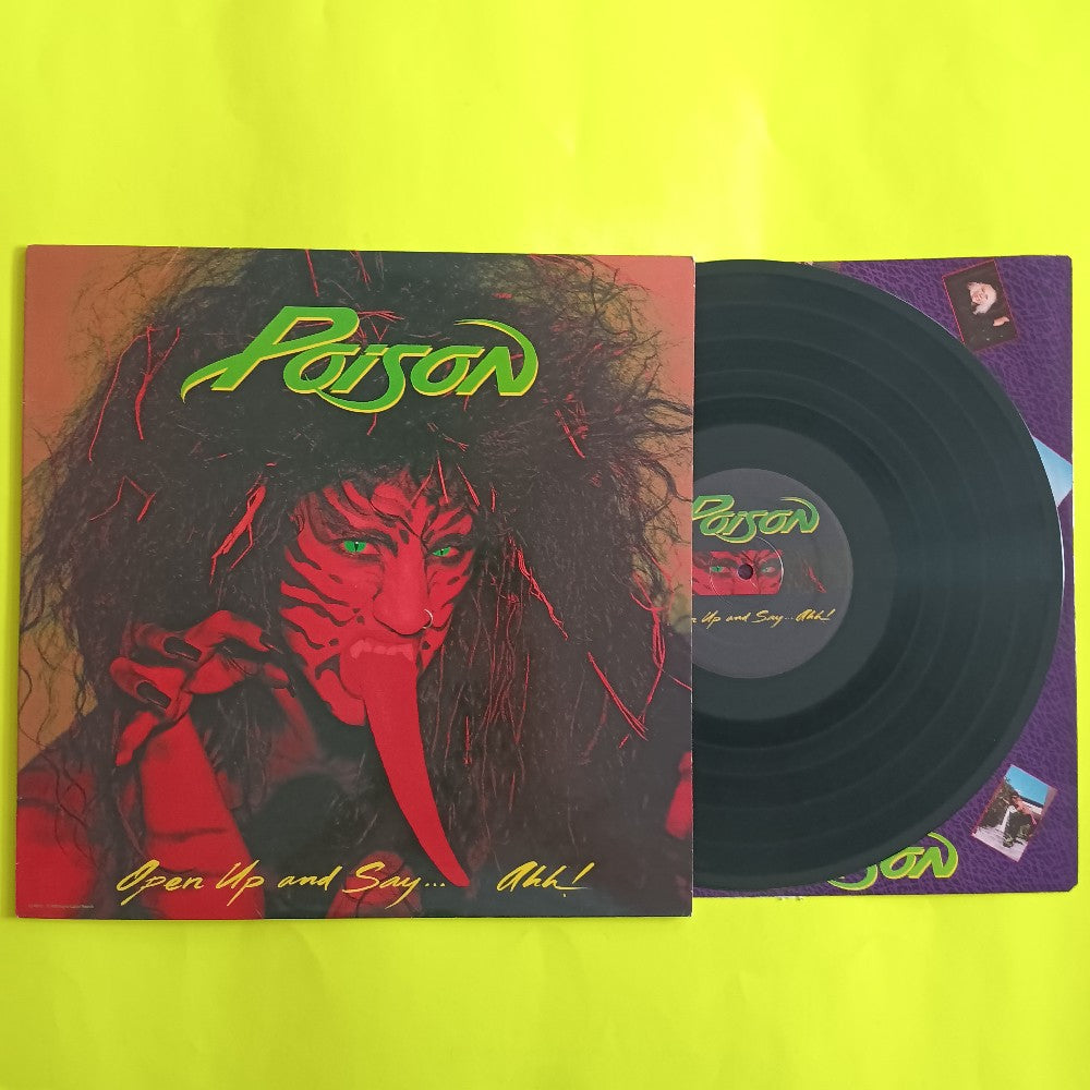 Poison - Open Up And Say Ahh! OG Uncensored - 1988 - C1-48493 - Used - VG++ - Vinyl