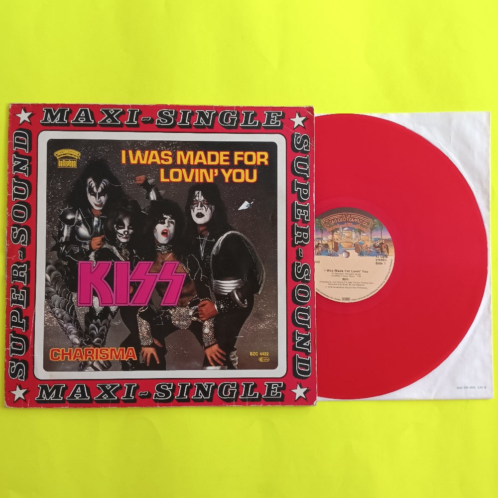 Kiss - I Was Made For Lovin' You GERMANY RED VINYL - 1979 - BZC 4422 - Used - VG+ - Vinyl