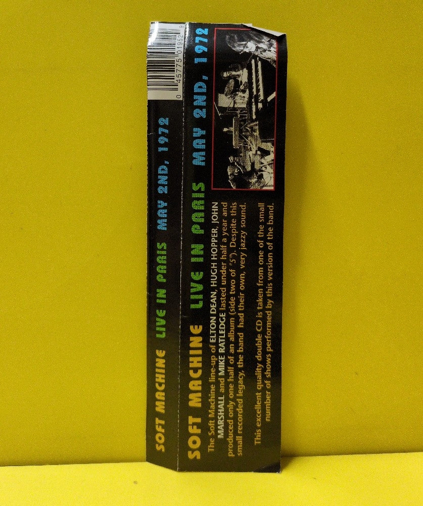 Soft Machine - Live In Paris May 2nd, 1972 - 2004 - Rune 195/196 - Used - EX - CDs - 2xCD - Reissue