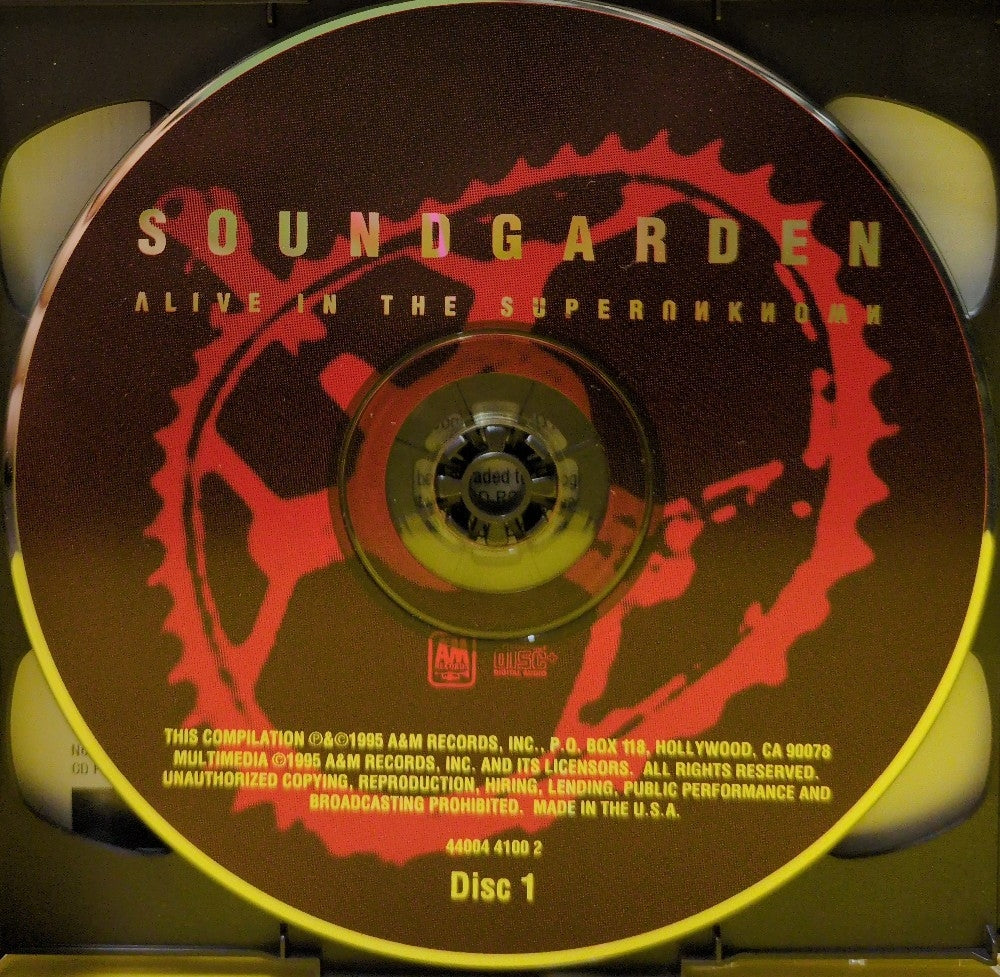 Soundgarden - Alive In The Superunknown - 1995 - 44004 4102 2 - Used - VG++ - CDs - 2 Disc Set - CD+
