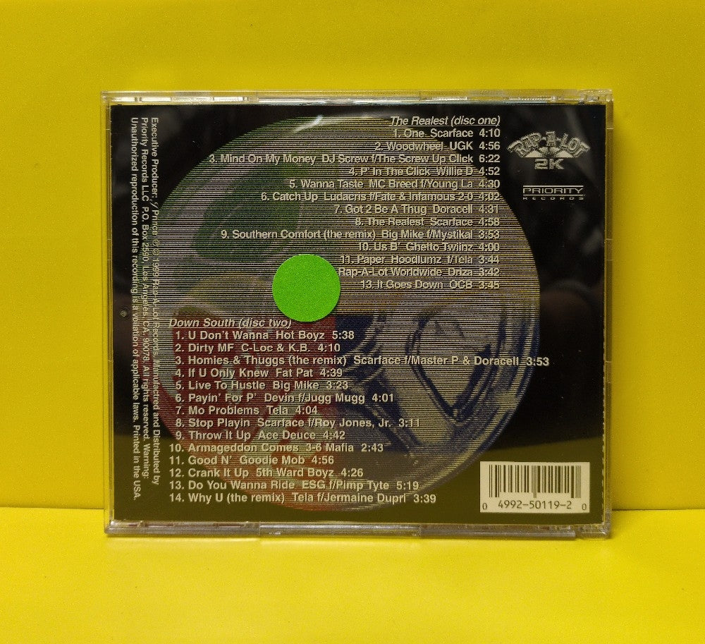 J Prince Presents Various - Realest N!@@az Down South - 1999 - P2 50119 - Used - EX - CDs - 2xCD Set - Parental Advisory