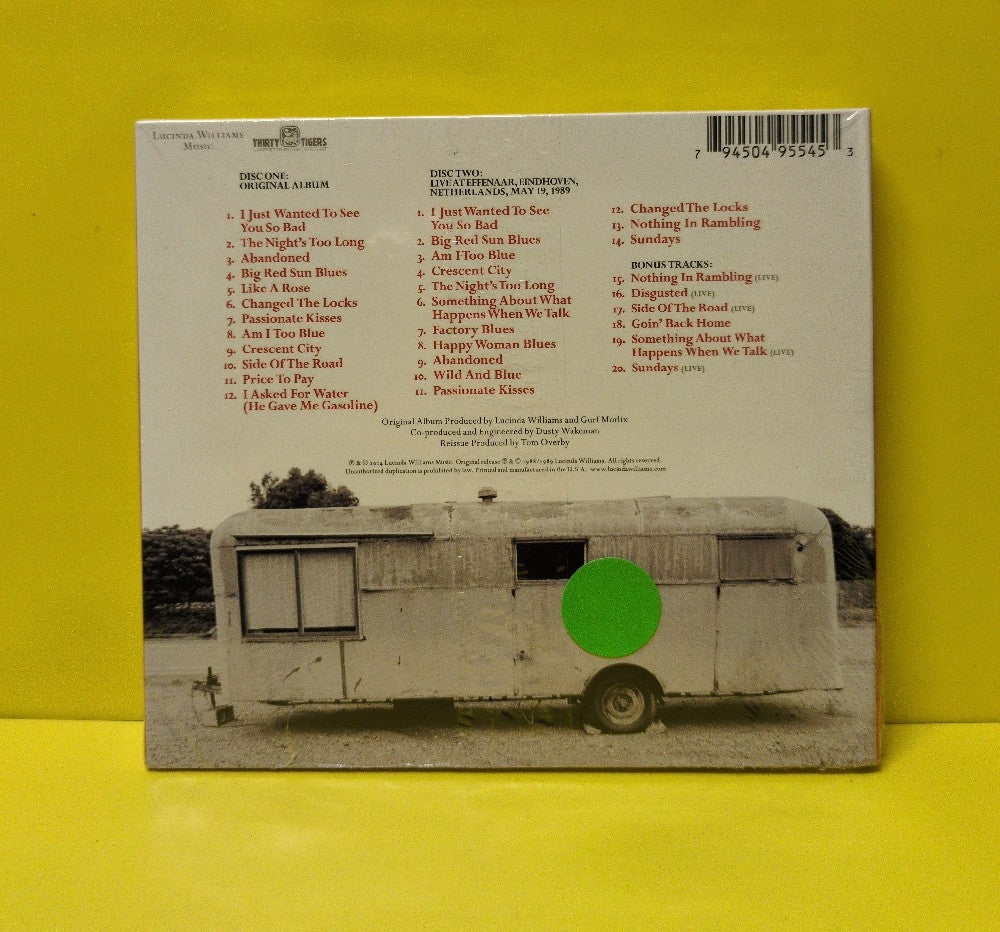 Lucinda Williams - Lucinda Williams - 2014 - LW 55453 - New - Sealed - CDs - 2xCD - Reissue - Remastered - 25th Anniversary