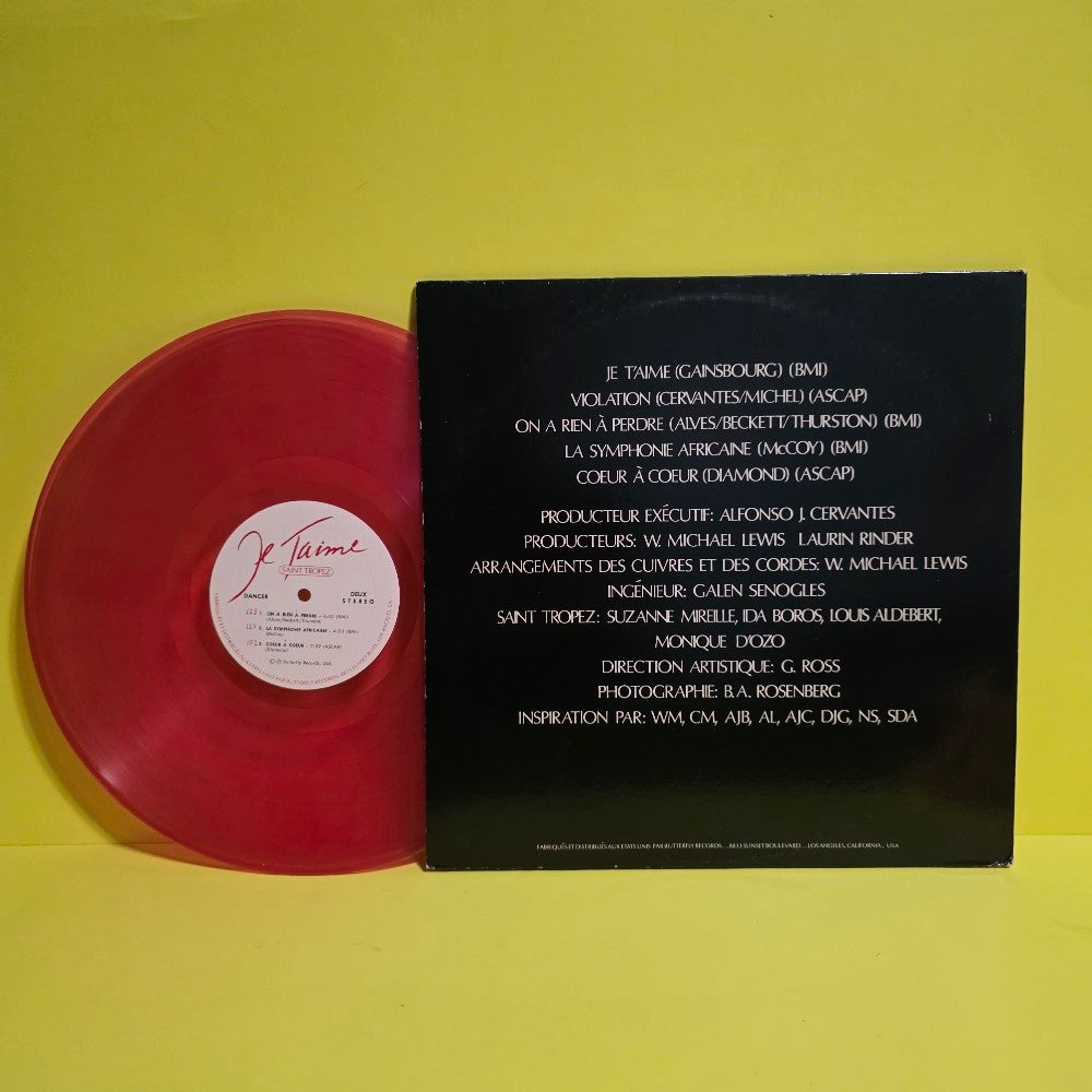 Saint Tropez - Je T'Aime / Gatefold Pink Vinyl  - 1979 - FLY 002 - Used - EX - Vinyl