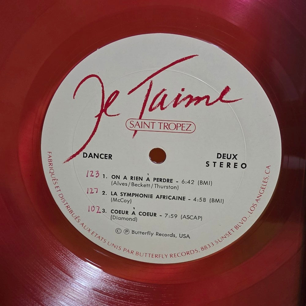 Saint Tropez - Je T'Aime / Gatefold Pink Vinyl  - 1979 - FLY 002 - Used - EX - Vinyl