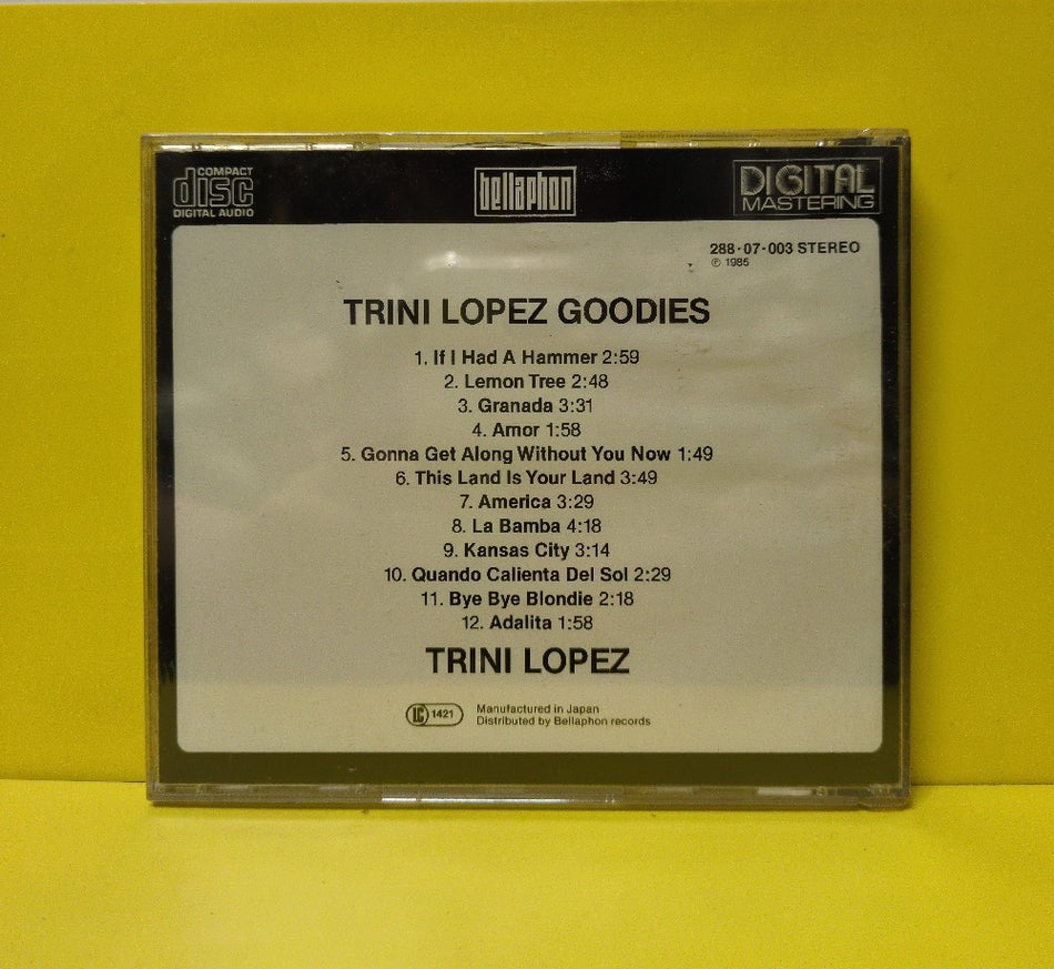 Trini Lopez - Trini Lopez Goodies - 288-07-003 - New - Sealed - CDs - Germany Import