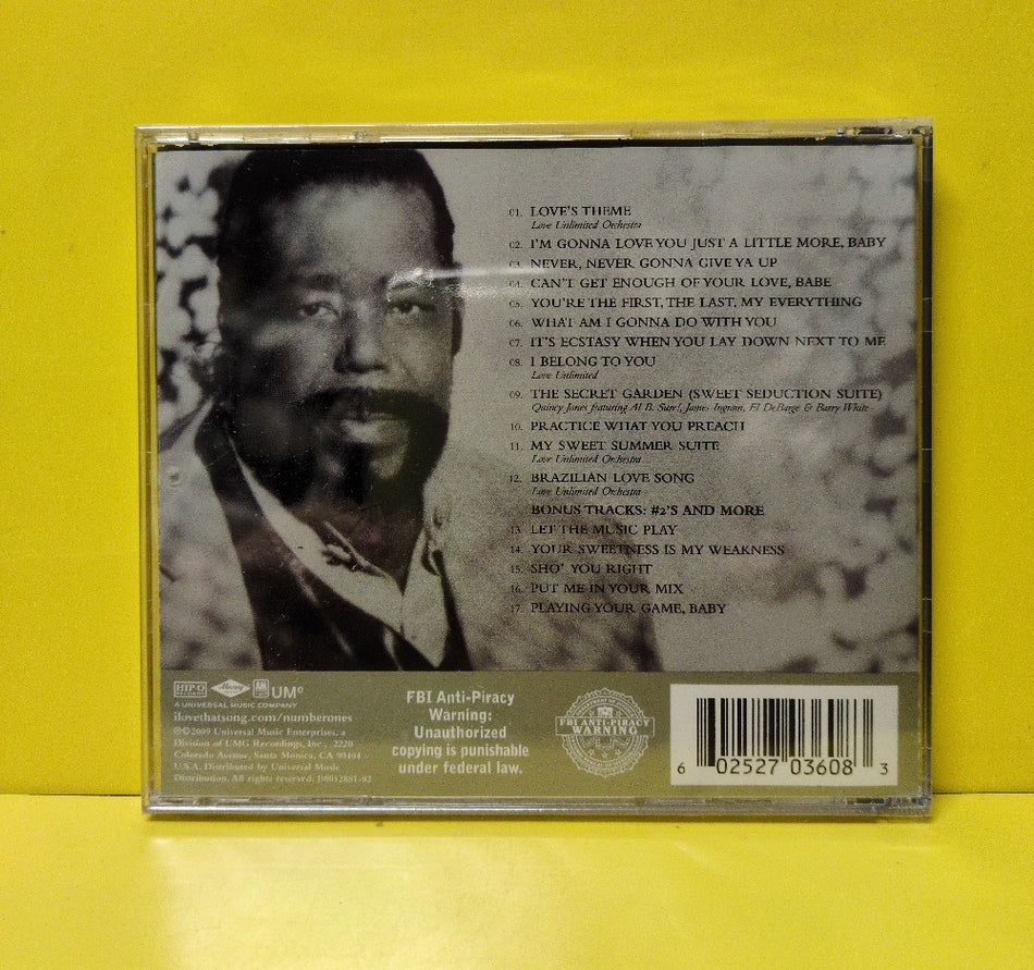 Barry White - Number Ones - 2009 - B0012881-02 - New - Sealed - CDs