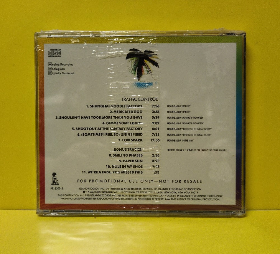 Traffic - Traffic Control - 1988 - PR-2300-2 - New - Sealed - CDs - Promo