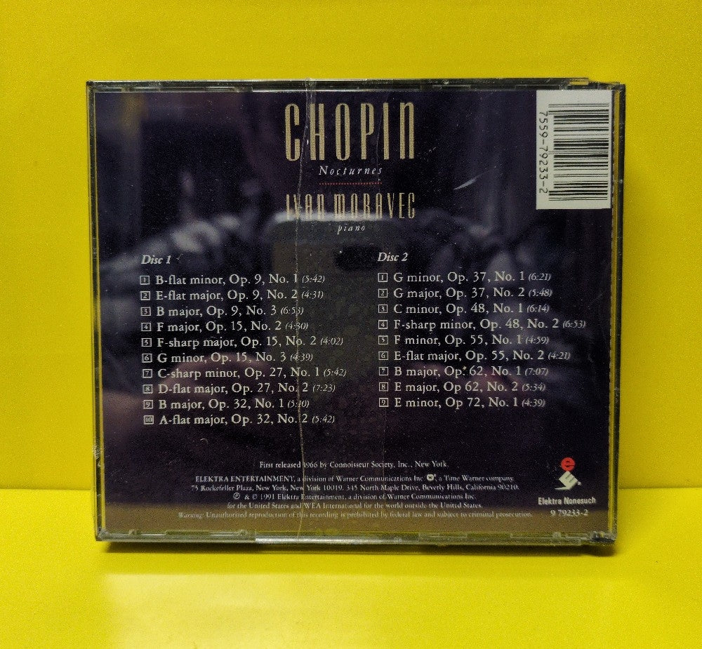 Chopin, Ivan Moravec - Nocturnes - 1991 - 9 79233-2 - New - Sealed - CDs