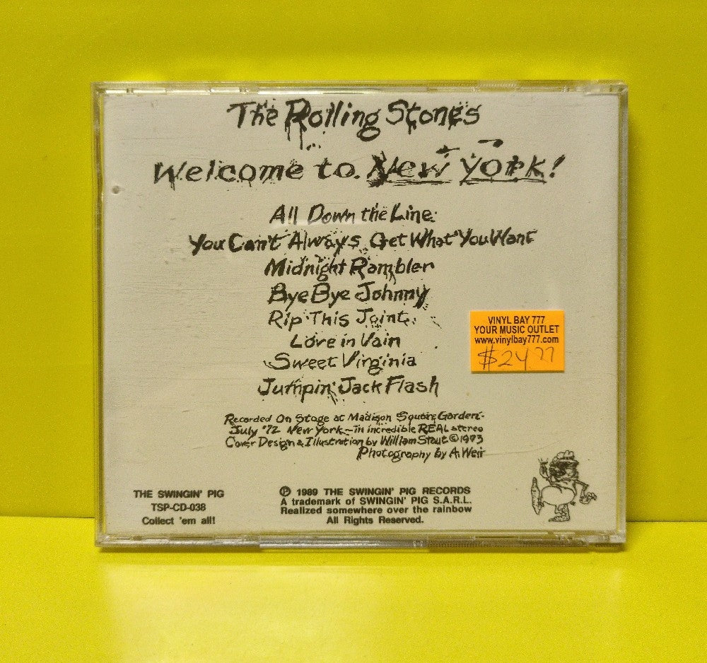 The Rolling Stones - Welcome To New York - 1989 - TSP-CD-038 - Used - EX - CDs - Reissue - Unofficial Release - Germany Import