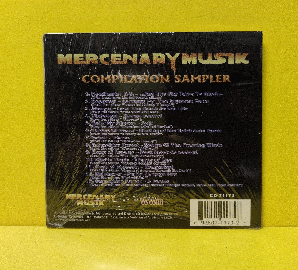Various - Mercenary Musik Compilation Sampler 2001 - 2001 - CD-71173 - New - Sealed - CDs
