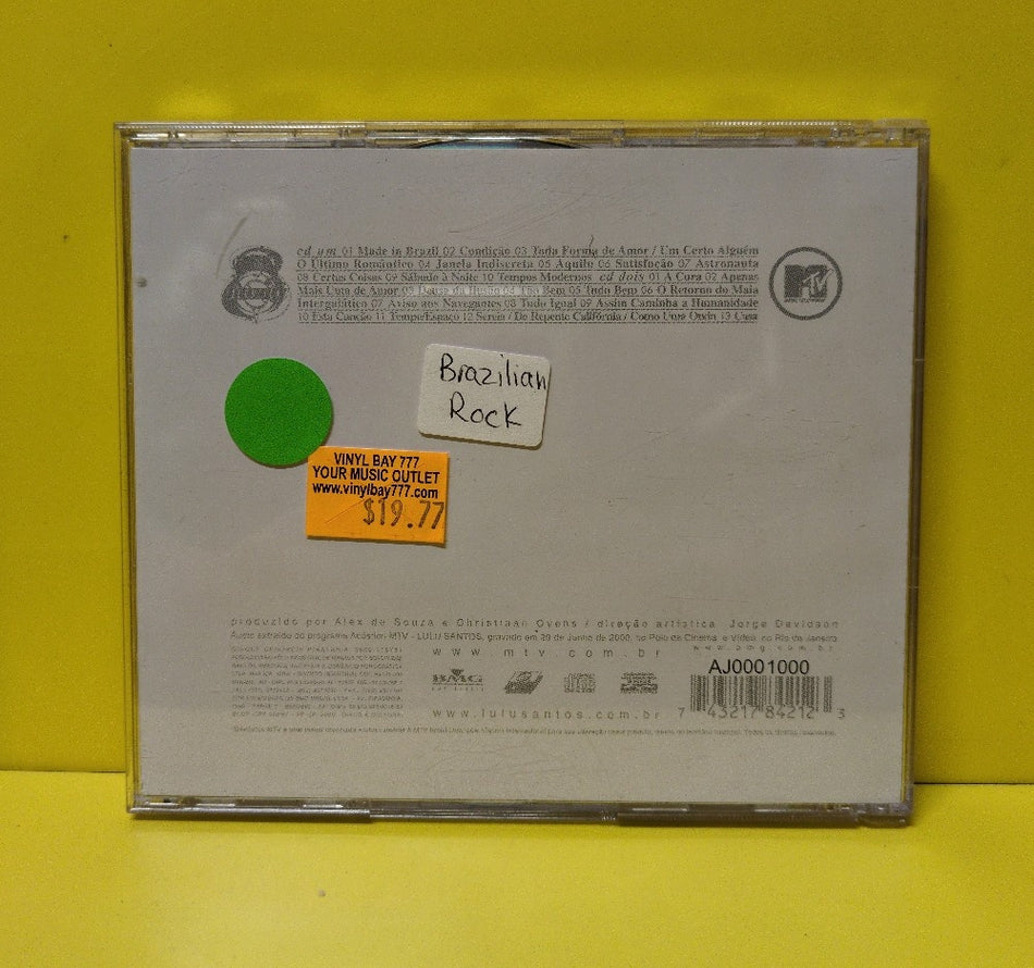 Lulu Santos - Acustico MTV - 74321784212 - Used - EX - CDs - 2xCD - Repress - Brazilian Import