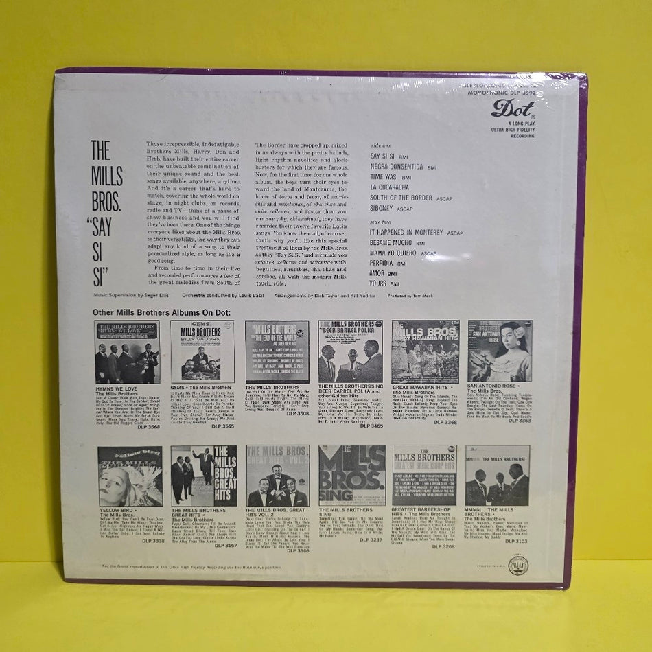 The Mills Brothers  - Say Si Si / Mono - 1964 - DLP 3592 - New - Sealed - Vinyl