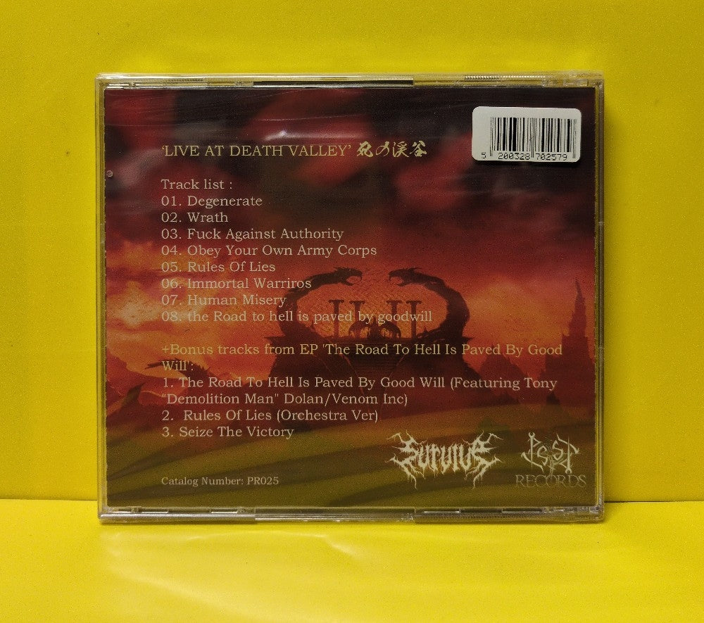 Survive - Live At Death Valley - 2022 - PR025 - New - Sealed - CDs - Limited Edition - Romania Import