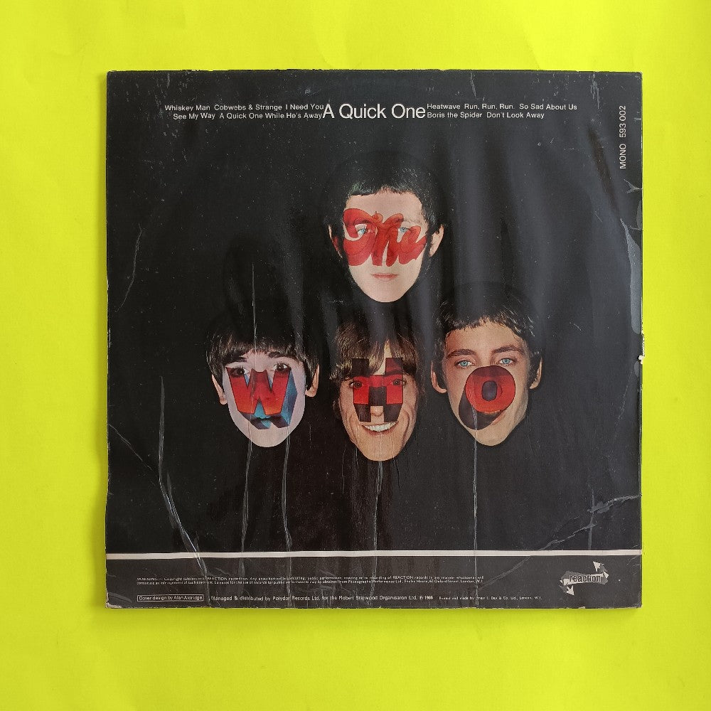 The Who - A Quick One UK OG MONO - 1966 - 593 002 - Used - VG+ - Vinyl