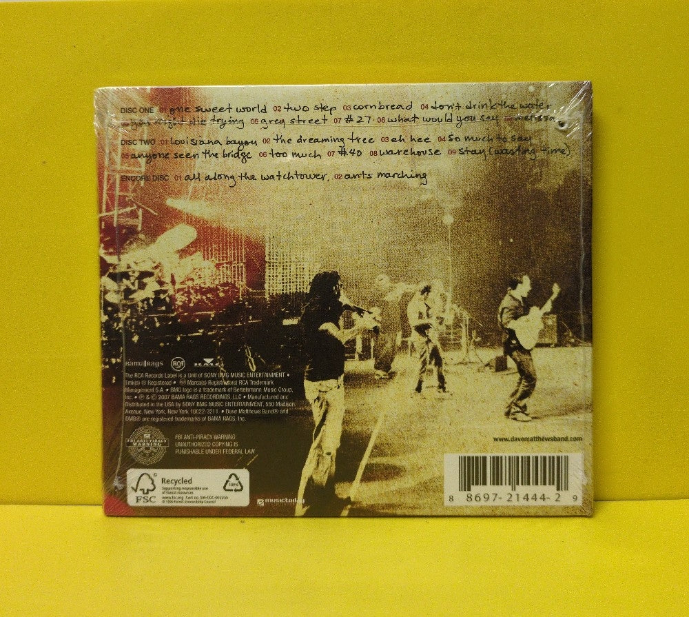 Dave Matthews Band - Live At Piedmont Park - 2007 - 88697 21444-2 - New - Sealed - CDs - 3xCD