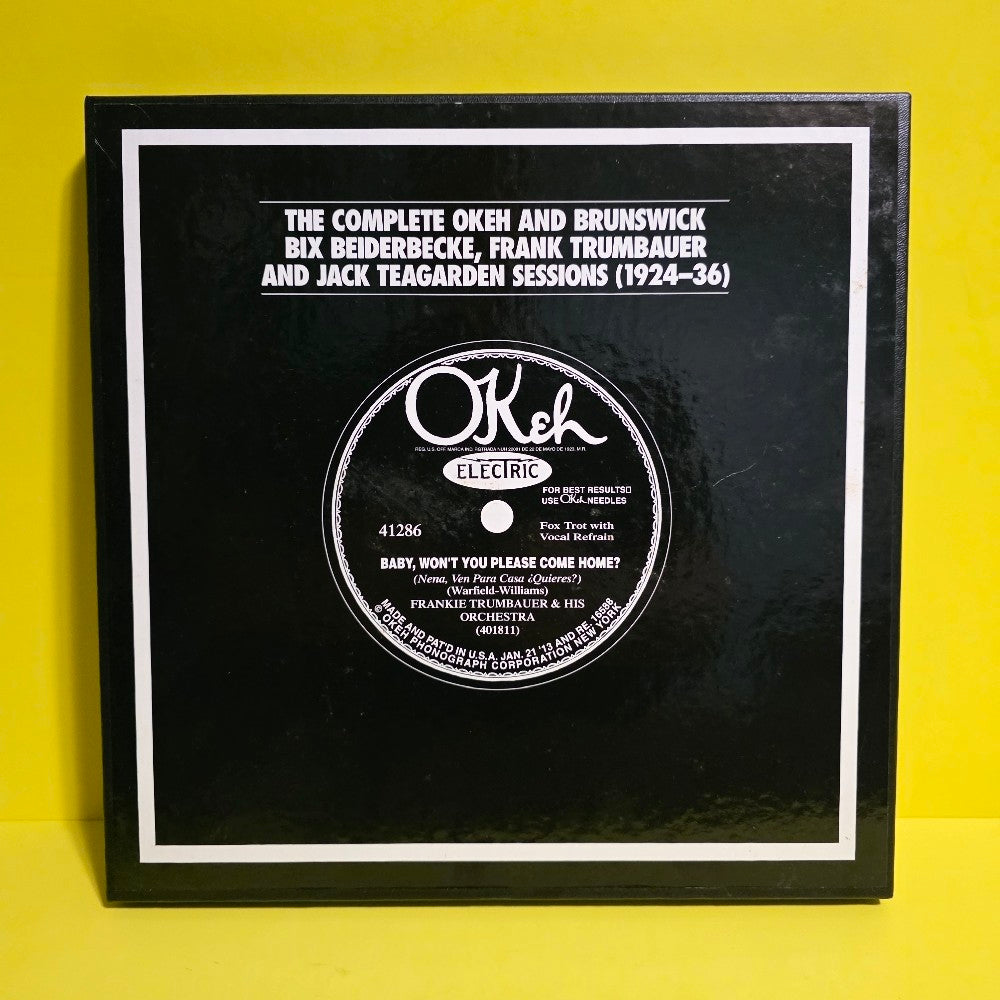 Bix Beiderbeche, Frank Trumbauer & Jack Teagarden - The Complete Okeh & Brunswick Bix Beiderbeche, Frank Trumbauer & Jack Teagarden Sessions (1924-1936) 7 CDs Box Set - 2001 - MD7-211 - Used - EX - CDs