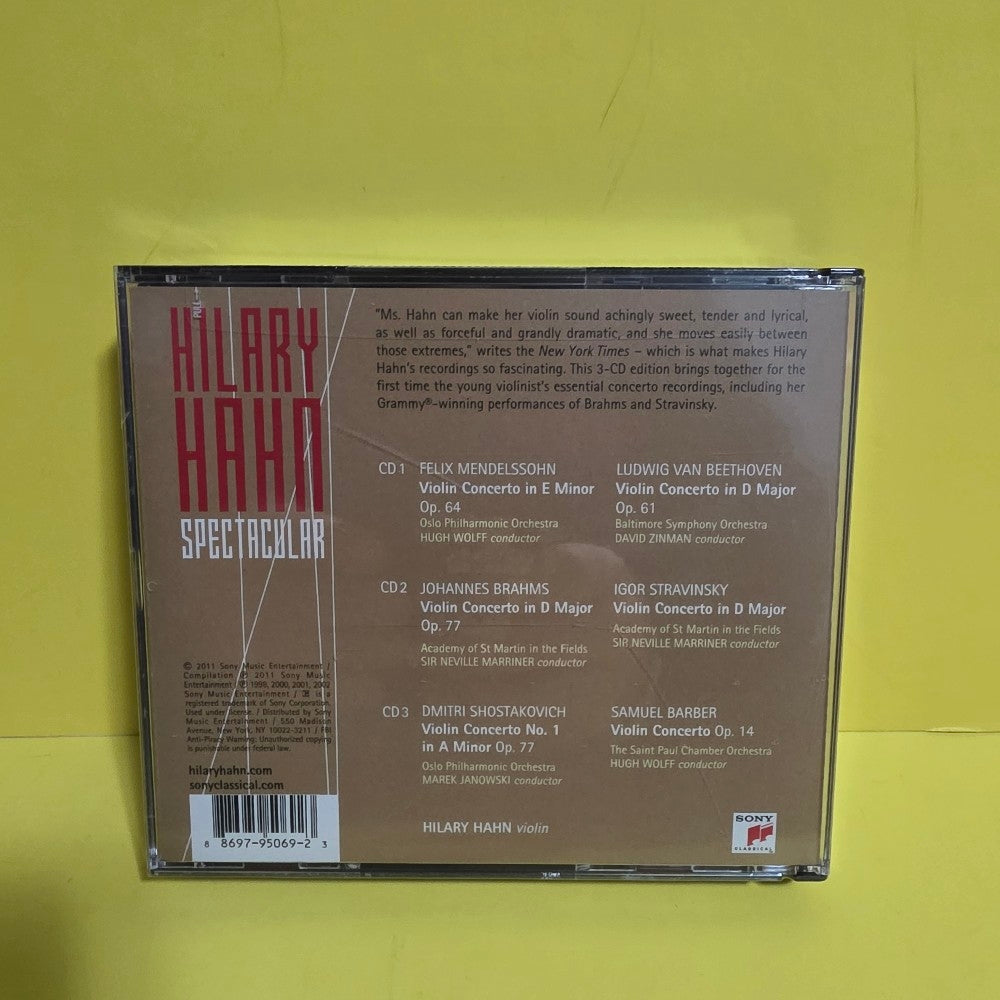 Hilary Hahn - Spectacular - 2012 - 88697950692 - New - Sealed - CDs