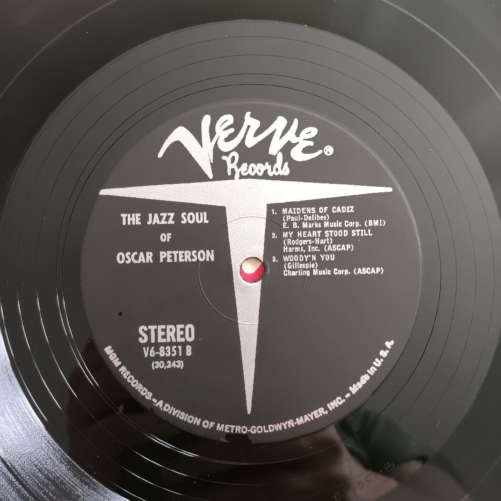 Oscar Peterson - The Jazz Soul Of Oscar Peterson - 1959 - V6-8351 - Used - EX - Vinyl