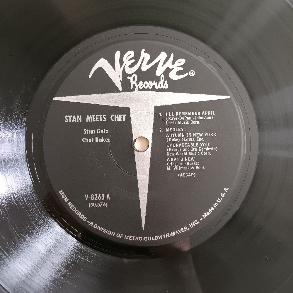 Stan Gets / Chet Baker - Stan Meets Chet MONO - V-8263 - Used - VG++ - Vinyl