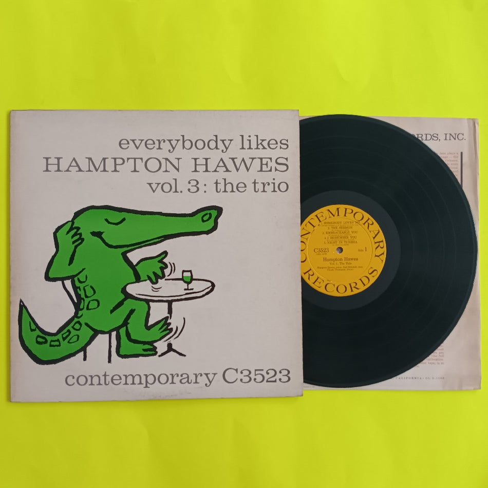 Hampton Hawes - Everybody Likes Hampton Hawes Vol. 3 The Trio OG MONO - 1956 - C3523 - Used - VG++ - Vinyl