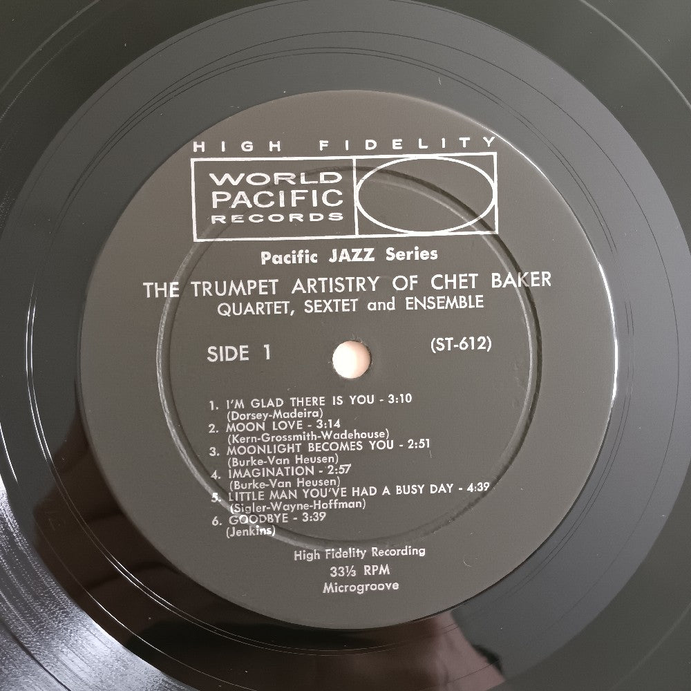 Chet Baker - The Trumpet Artistry of Chet Baker MONO - 1958 - WP 1206 / ST 612 - Used - VG++ - Vinyl