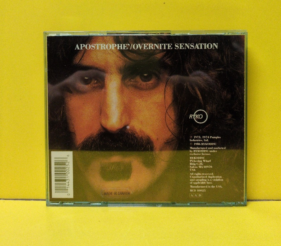 Frank Zappa - Apostrophe' / Overnite Sensation - RCD 40025 - Used - EX - CDs