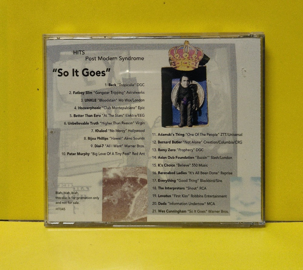 Various - So It Goes - 1998 - HT045 - Used - EX - CDs