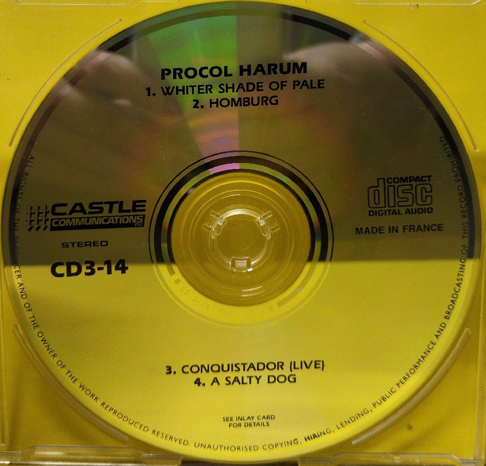 Procol Harum - Whiter Shade Of Pale - 1988 - CD3-14 - Used - EX - CDs - EP - Limited Edition - France Import