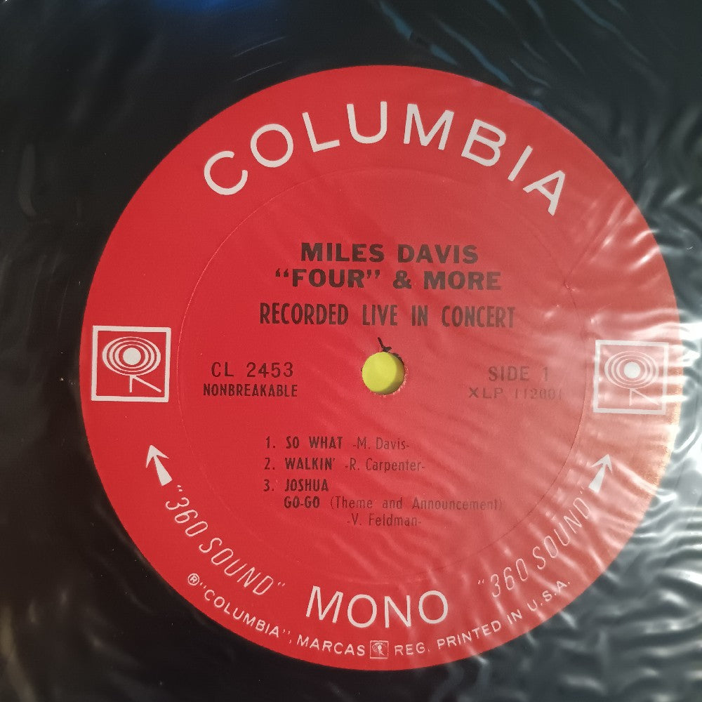 Miles Davis - Four & More Recorded Live OG 2 EYE MONO - 1966 - CL 2453 - New - Sealed - Vinyl