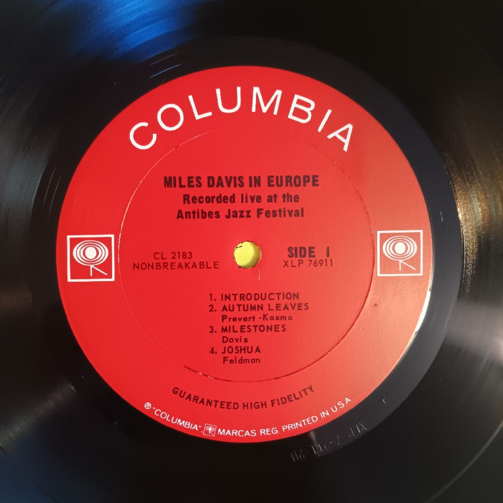 Miles Davis - Miles In Europe OG 2 EYE MONO - 1964 - CL 2183 - Used - EX - Vinyl