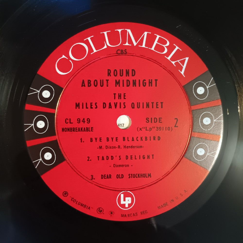 Miles Davis - 'Round About Midnight 6 EYE MONO CBS DG - 1961 - CL 949 - Used - EX - Vinyl