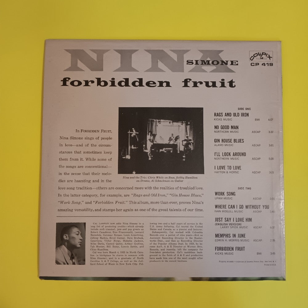 Nina Simone - Forbidden Fruit MONO - 1965 - CP 419 - Used - EX - Vinyl