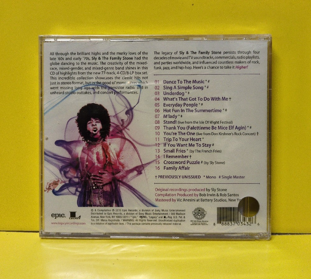 Sly & The Family Stone - Higher! (Highlights) - 2013 - 88883703432 - New - Sealed - CDs