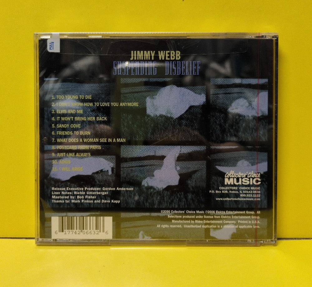 Jimmy Webb - Suspending Disbelief - 2006 - CCM-663 - New - Sealed - CDs